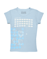 Invader Baby Tee - Baby Blue