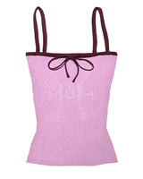 Angel99 Rib Knit Cami Top - Maroon Pink