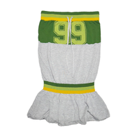 Varsity Knit Dress - Grey/Green