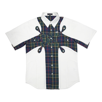 Angel99 2.0 Button Up T-Shirt - White/Plaid