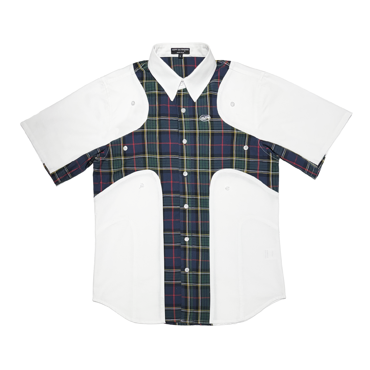 Angel99 2.0 Button Up T-Shirt - White/Plaid| Happy99