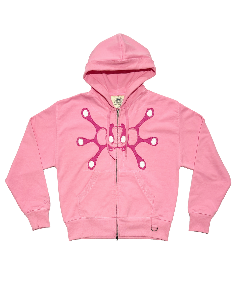 Angel99 Zip-Up Hoodie - Pink| Happy99