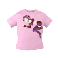 REM Portrait  Baby Tee - Pink