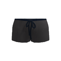 Angel99 Rib Knit Shorts - Navy Grey