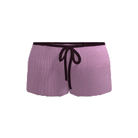 Angel99 Rib Knit Shorts - Maroon Pink