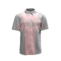 Angel99 2.0 Button Up T-Shirt - Grey/Pink