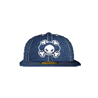 GAME OVER Fitted Hat - Blue