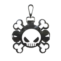 GAME OVER Keychain - Black/White