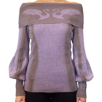 Clover Knit Top - Lavender