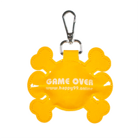 GAME OVER Keychain - Orange/White