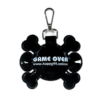 GAME OVER Keychain - Black/White