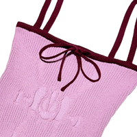 Angel99 Rib Knit Cami Top - Maroon Pink