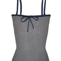 Angel99 Rib Knit Cami - Navy Grey