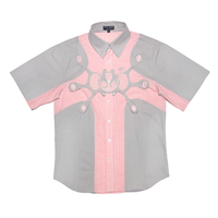 
              Angel99 2.0 Button Up T-Shirt - Grey/Pink
            