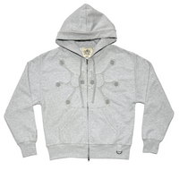 Angel99 Zip-Up Hoodie - Grey