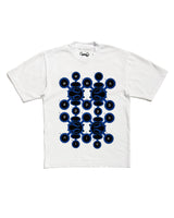 
              Schematic Tee - White/Blue
            
