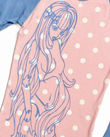 
              Dolly Baby Raglan Long Sleeve - Blue/Pink
            