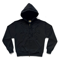 Angel99.interlink Zip-Up Hoodie - Black