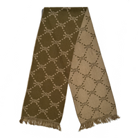 
              Angel Monogram Scarf - Beige/Brown
            