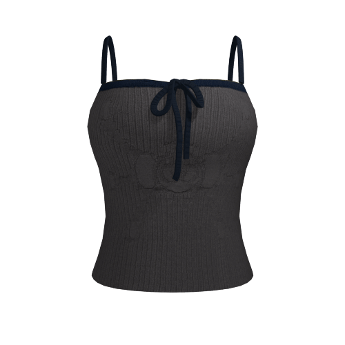 Angel99 Rib Knit Cami - Navy Grey