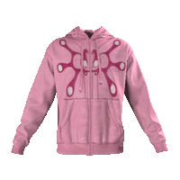 Angel99 Zip-Up Hoodie - Pink
