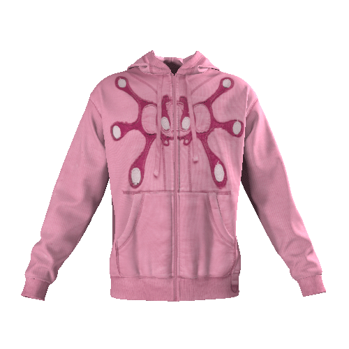 Happy99 Angel99 Zip-Up Hoodie サイズXL Angel99 Zip-Up Hoodie - Pink| Happy99