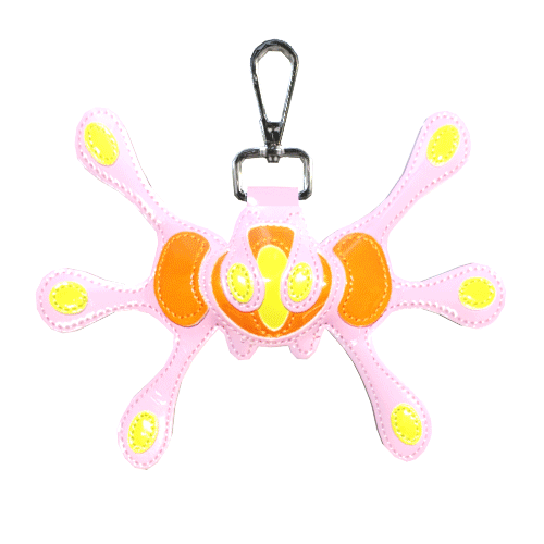 Angel99 Patent Leather Keychain - Pink