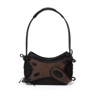 
              Isotope Leather Bag - Charcoal/Brown
            