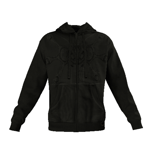 Angel99.interlink Zip-Up Hoodie - Black| Happy99 Angel99.interlink Zip-Up Hoodie - Black| Happy99