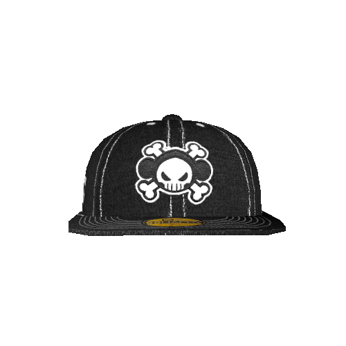 帽子 Happy99 GAME OVER Fitted Hat - Black| Happy99