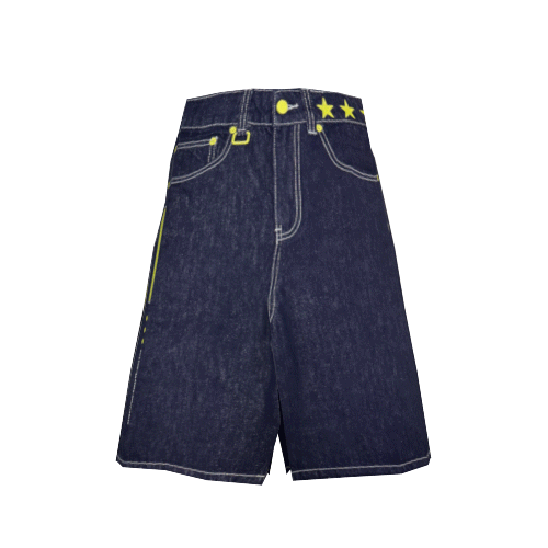 GAME OVER Shorts - Denim
