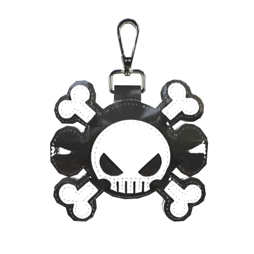 GAME OVER Keychain - Black/White