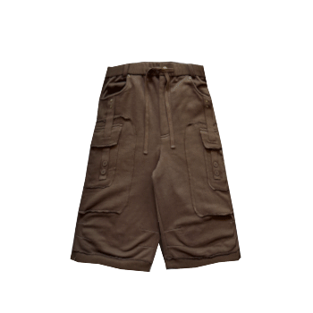H.P.F.C. 3/4 Sweatshorts - Brown| Happy99
