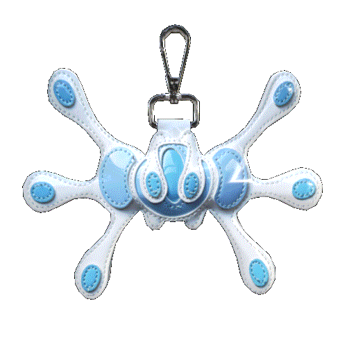 Angel99 Patent Leather Keychain - Baby Blue| Happy99