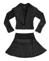 
              Scaevola Knit Bolero Top - Charcoal/Black
            