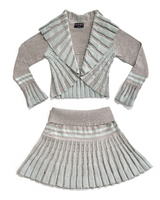
              Scaevola Knit Bolero Top - Grey/Sky
            