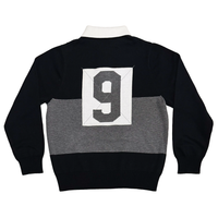 
              GAME OVER Knit Rugby - Black/Grey
            