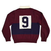 
              GAME OVER Knit Rugby - Red/Purple
            