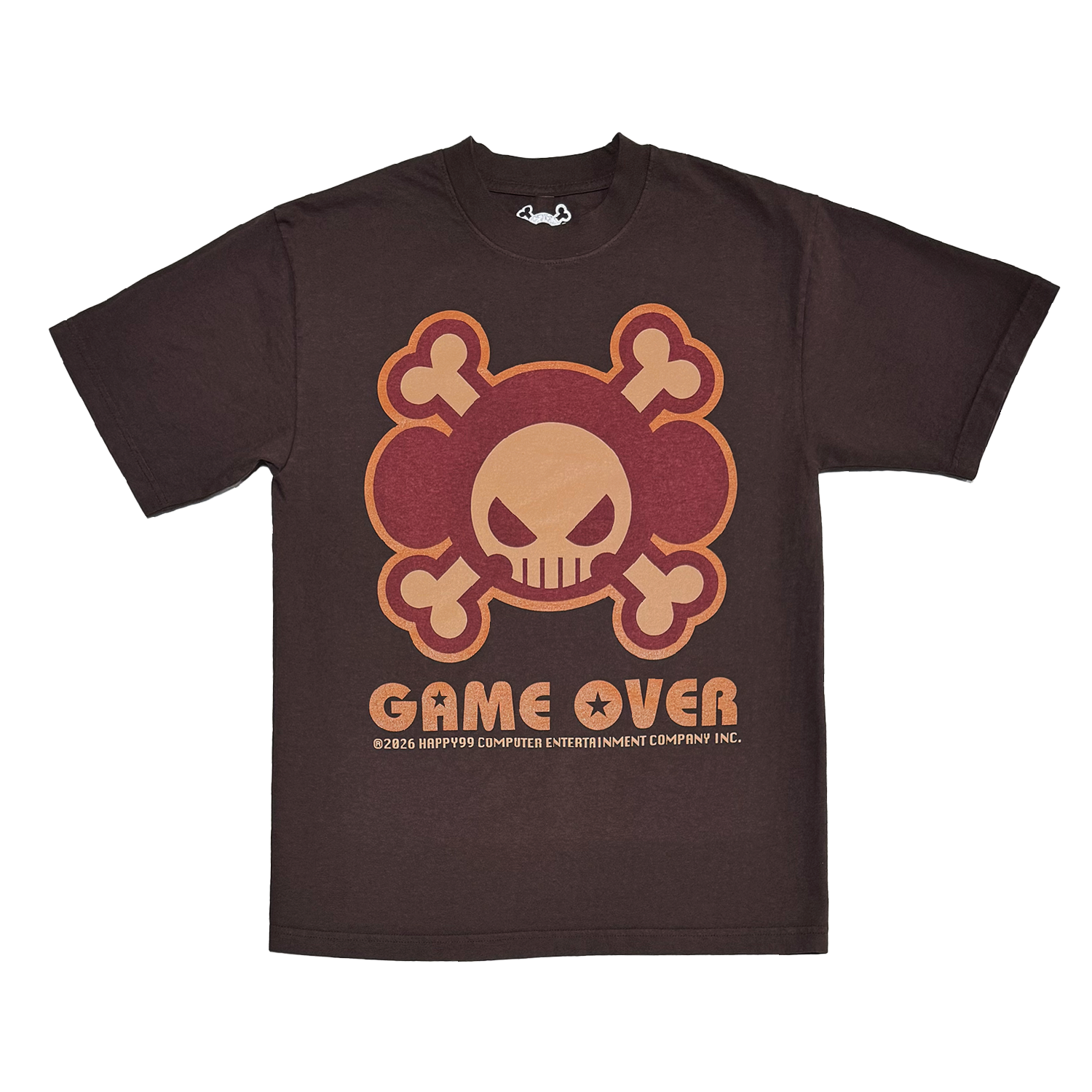 GAMEOVER Tee - Brown| Happy99