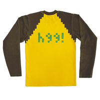 
              Pixel Raglan Long Sleeve - Brown/Yellow
            