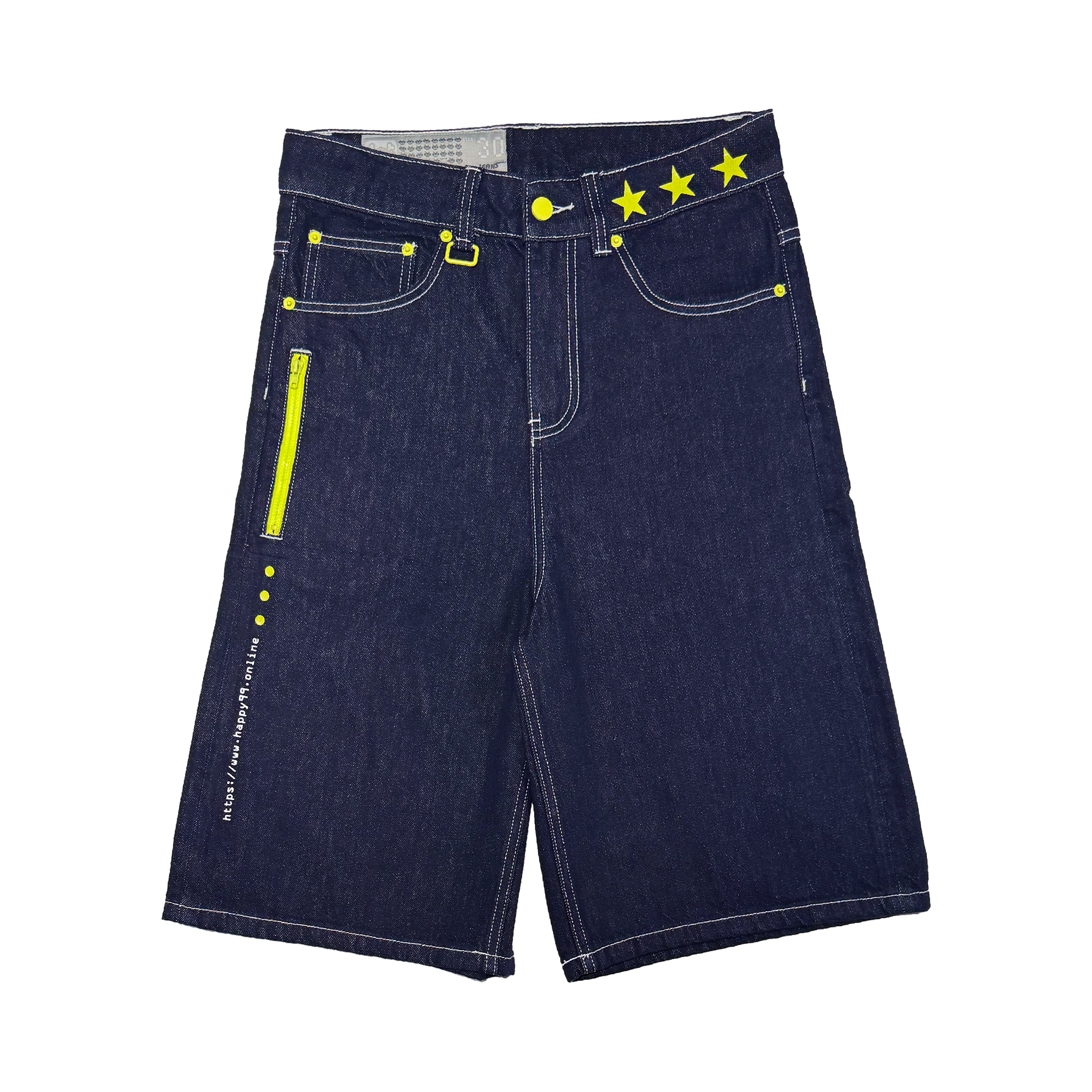 Happy99 ショーツ GAME OVER Shorts - Denim| Happy99