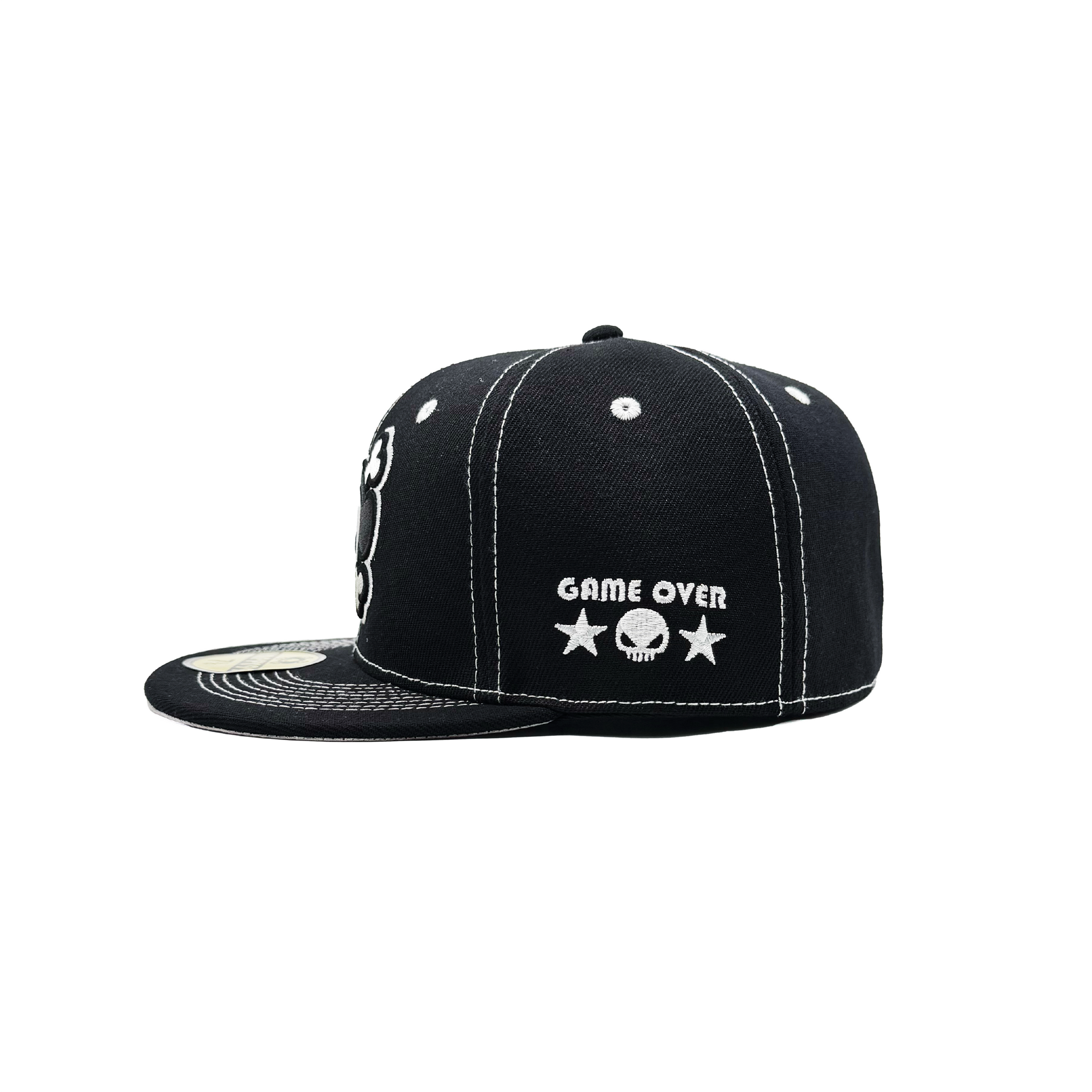 GAME OVER Fitted Hat - Black| Happy99