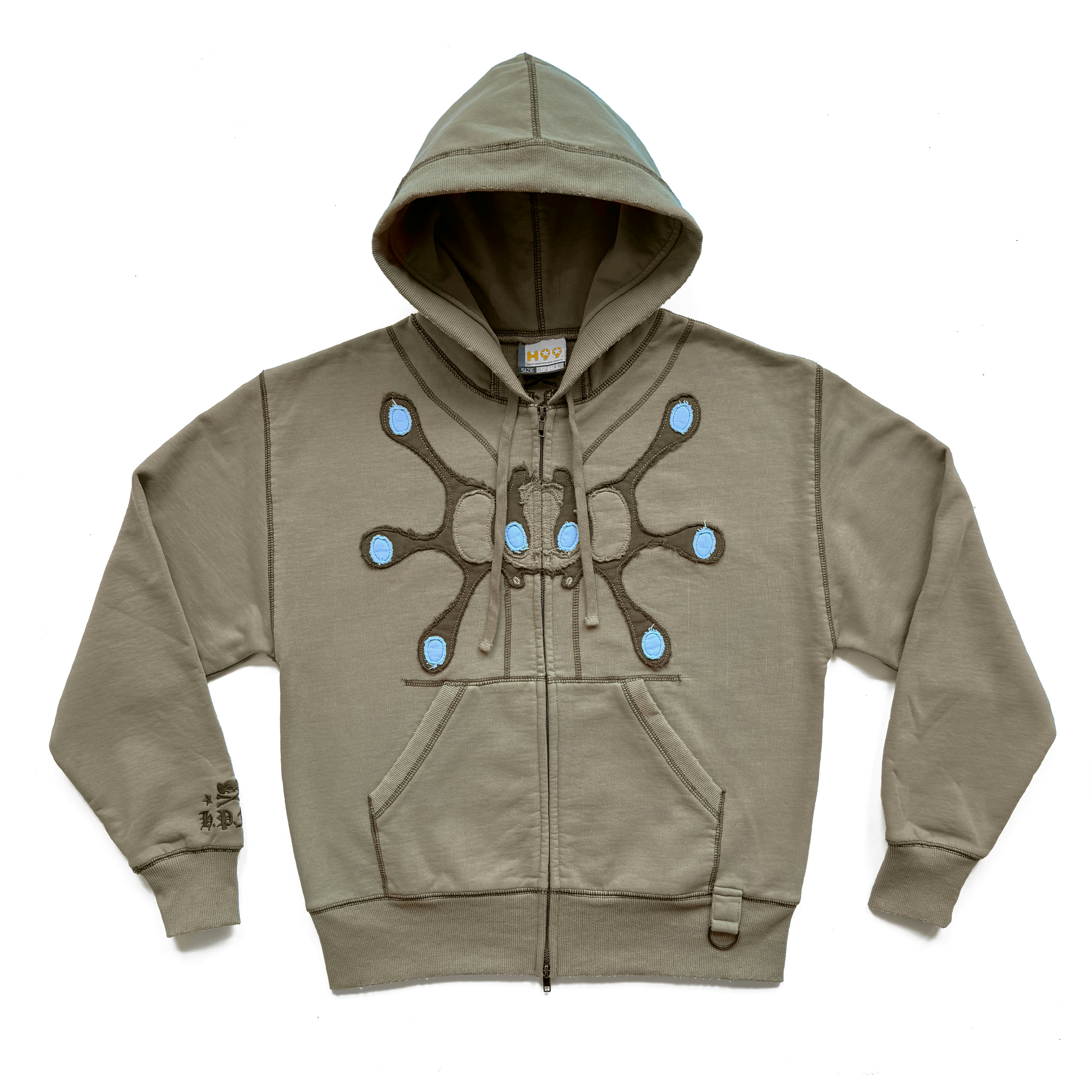Happy99 Angel99 Zip-Up Hoodie サイズXL Angel99 Zip-Up Hoodie - Beige| Happy99