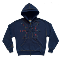 Angel99 Zip-Up Hoodie - Navy