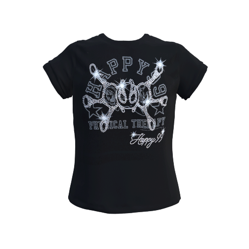Physical Therapy Baby Tee - Black