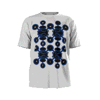 
              Schematic Tee - White/Blue
            