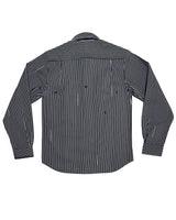 
              Angel99 Button Up - Black Pinstripe
            