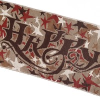 Star Camo Wool Scarf - Brown