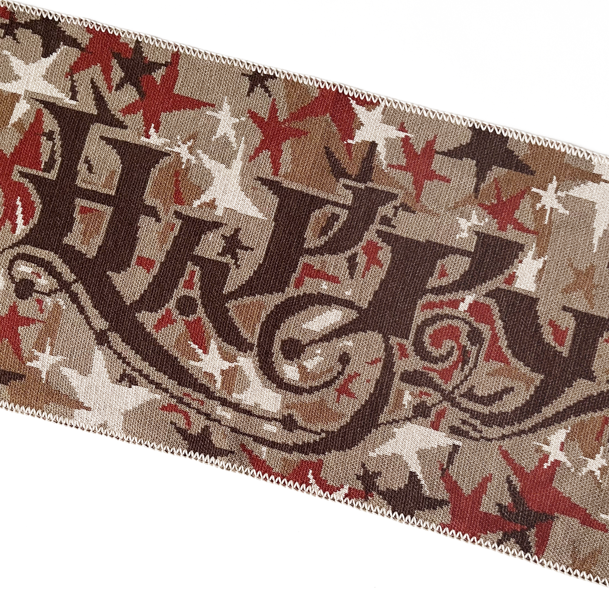 Star Camo Wool Scarf - Brown| Happy99