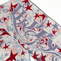 
              Star Camo Wool Scarf - Purple
            